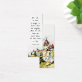 Écriture Aquarelle Bible Citation Ville Signet (Bureau)