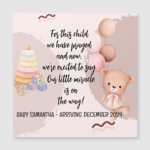 Écriture Baby Faire-part Carte magnétique Cet enfa