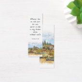 Écriture Bible Aquarelle Vielle Ville Signet (Bureau)