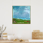 Écriture biblique affiche chrétienne (Cuisine)