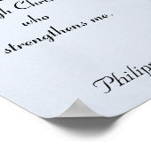 Écriture biblique inspirante Poster murale (Coin)