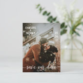 Écriture Blanche Moderne Faire-Part de Mariage SAU (Debout devant)