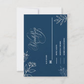 ÉCRITURE CALLIGRAPHIQUE BLEU ET BLANC RÉPONSE AIMA (Devant)