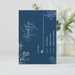 ÉCRITURE CALLIGRAPHIQUE BLEU ET BLANC RÉPONSE AIMA