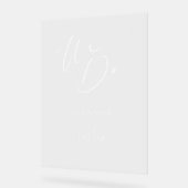 Écriture Calligraphique Chic Nous Faisons Mariage (Angle)