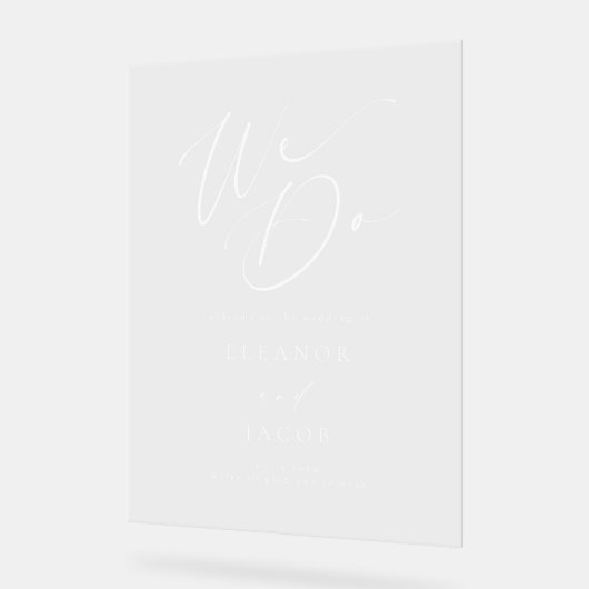 Écriture Calligraphique Chic Nous Faisons Mariage  (Angle)