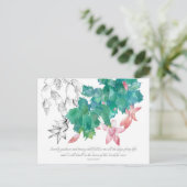 Écriture Carte de prière Psaumes 23 Cactus de Noël (Debout devant)