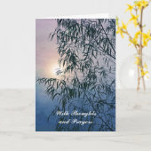 Écriture Carte de sympathie Isaïe 26:3 (Fleur jaune)