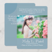 Écriture chrétienne - Faire-part de diplôme en pho (Devant / Derrière)