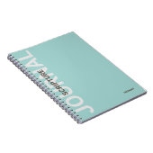 Écriture chrétienne Journal Turquoise personnalisé (Côté Droit)