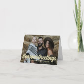 Écriture Cursive Simple Moderne Carte de Vœux Fami (Devant)