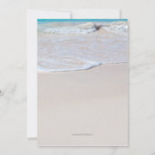 Ecriture dans le Faire-part Mariage de sable (Dos)