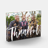 Écriture de brosse de remerciement bloc photo de d (Gauche)