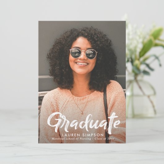 Écriture de brosse - invitation à la fête de remis (Debout devant)