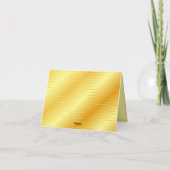 Écriture de calligraphie Merci Aspect Or Tendance (Dos)