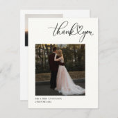 Écriture de Carte de remerciements cardiaque maria (Devant / Derrière)