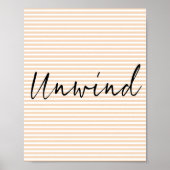 Écriture de détente Bain poster d'art murale de la (Devant)