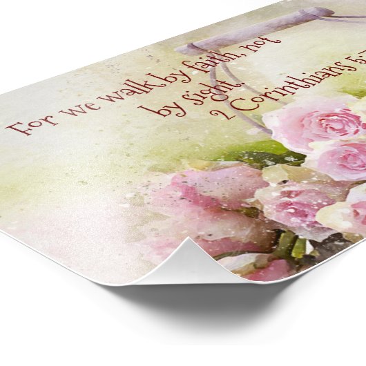 Écriture de foi Photo Art Imprimer (Coin)