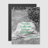 Écriture de la carte de voeux magnétique louée (Devant / Derrière)