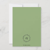 Écriture de la carte de voeux plat de louanges (Dos)