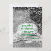 Écriture de la carte de voeux plat de louanges (Devant)