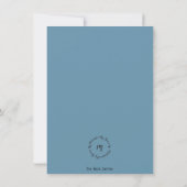 Écriture de la carte de voeux plat de louanges (Dos)