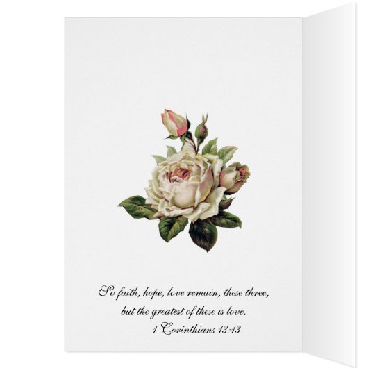 Écriture de mariage religieuse vintage (Intérieur (Gauche))