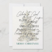 Écriture de Noël Carte de voeux Luke 2:14 (Devant)