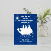 Écriture de Noël Etoile de Noël Carte postale (Debout devant)