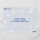 Écriture de Noël Etoile de Noël Carte postale (Verso)