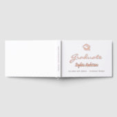 Écriture de nom d'or rose blanche casquette Gradua (Complet)