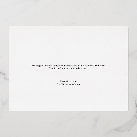 Ecriture de Paix moderne Pine Vacances (Verso)