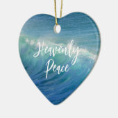 Écriture de paix paradisiaque Ornement de Noël (Gauche)