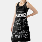 Écriture de tablier de l'enseignant merci Apprécia (Insitu)