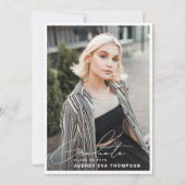 Écriture décontractée Diplômée 2 - Invitation phot (Devant)