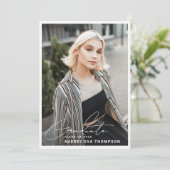 Écriture décontractée Diplômée 2 - Invitation phot (Debout devant)