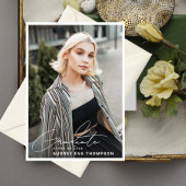 Écriture décontractée Diplômée 2 - Invitation phot