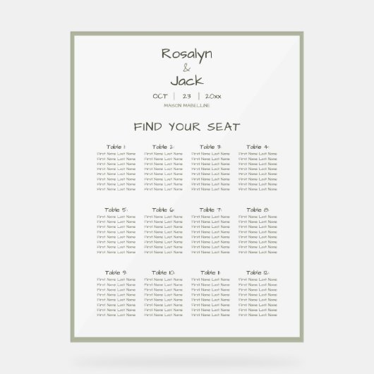 Écriture Décontractée Dusty Vert (Recto)