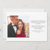 Écriture Décontractée | Faire-Part de Mariage en F (Dos)