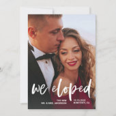 Écriture Décontractée | Faire-Part de Mariage Furt (Devant)