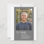 Écriture décontractée Graduate Photo Invitation (Dos)