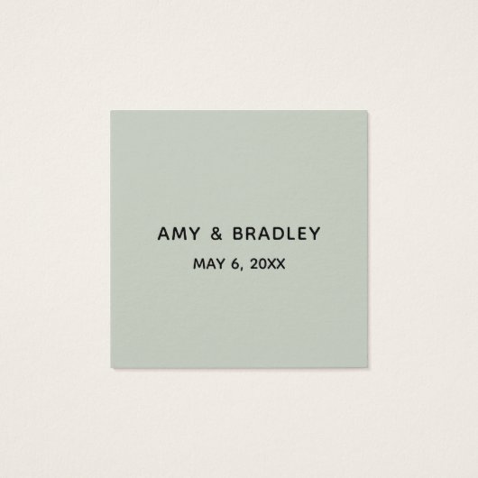 Écriture décontractée Mariage Merci Favoriser la p (Dos)