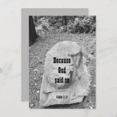 Écriture d'encouragement Carte de voeux plate (Devant / Derrière)