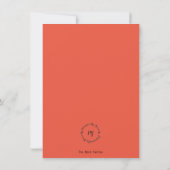 Écriture d'encouragement Carte de voeux plate (Dos)