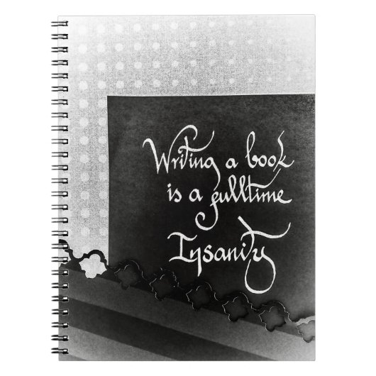 Ecriture d'un manifeste d'auteur de livre noir et  (Devant)