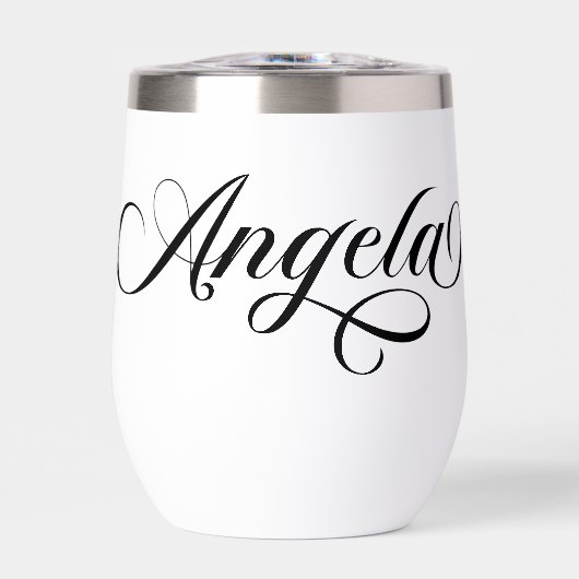 Écriture élégante noire Angela (Avant)