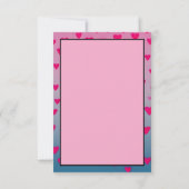 Écriture élégante rose | Carte de la Saint-Valenti (Dos)