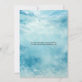 Écriture Élégante Sous-Marin Save the Date Aquarel (Dos)