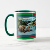 Écriture Eléphante de vacances Luc 6:31 Mug (Gauche)