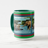 Écriture Eléphante de vacances Luc 6:31 Mug (Devant gauche)
